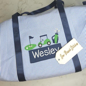 Personalized duffel bag, golf duffel bag, monogram boy duffel bag, child overnight bag, personalized boy gift