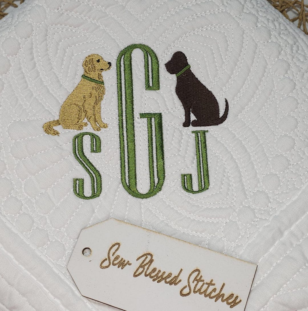 Quilted Monogram Monogram Baby Quilt, Personalized Keepsake Gift - Etsy