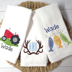 Boy burp cloth, personalized burp cloth, boy baby gift, baby shower gift, custom burp cloth