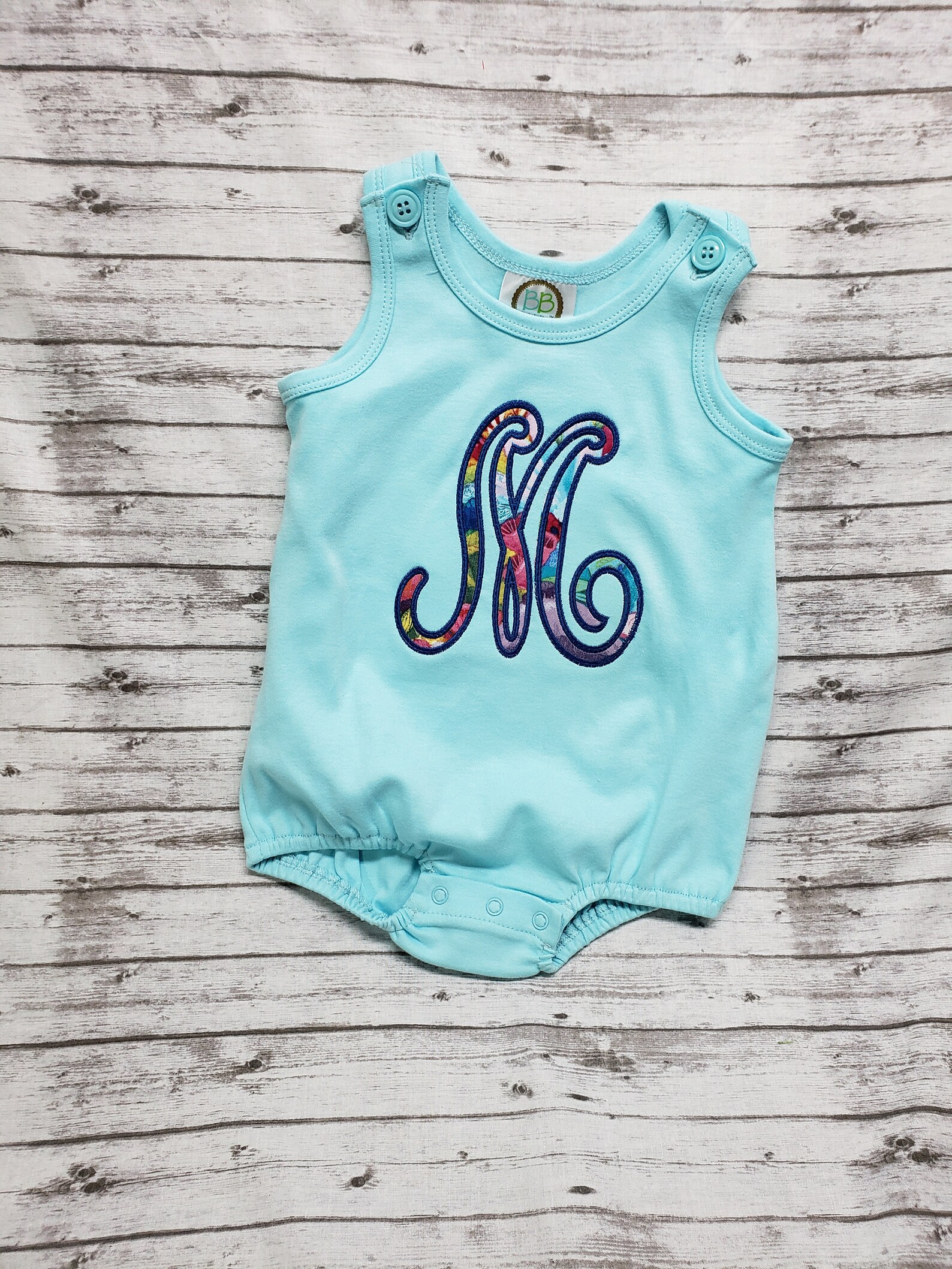 Personalized Bubble Romper Girl Bubble Romper With Applique Etsy