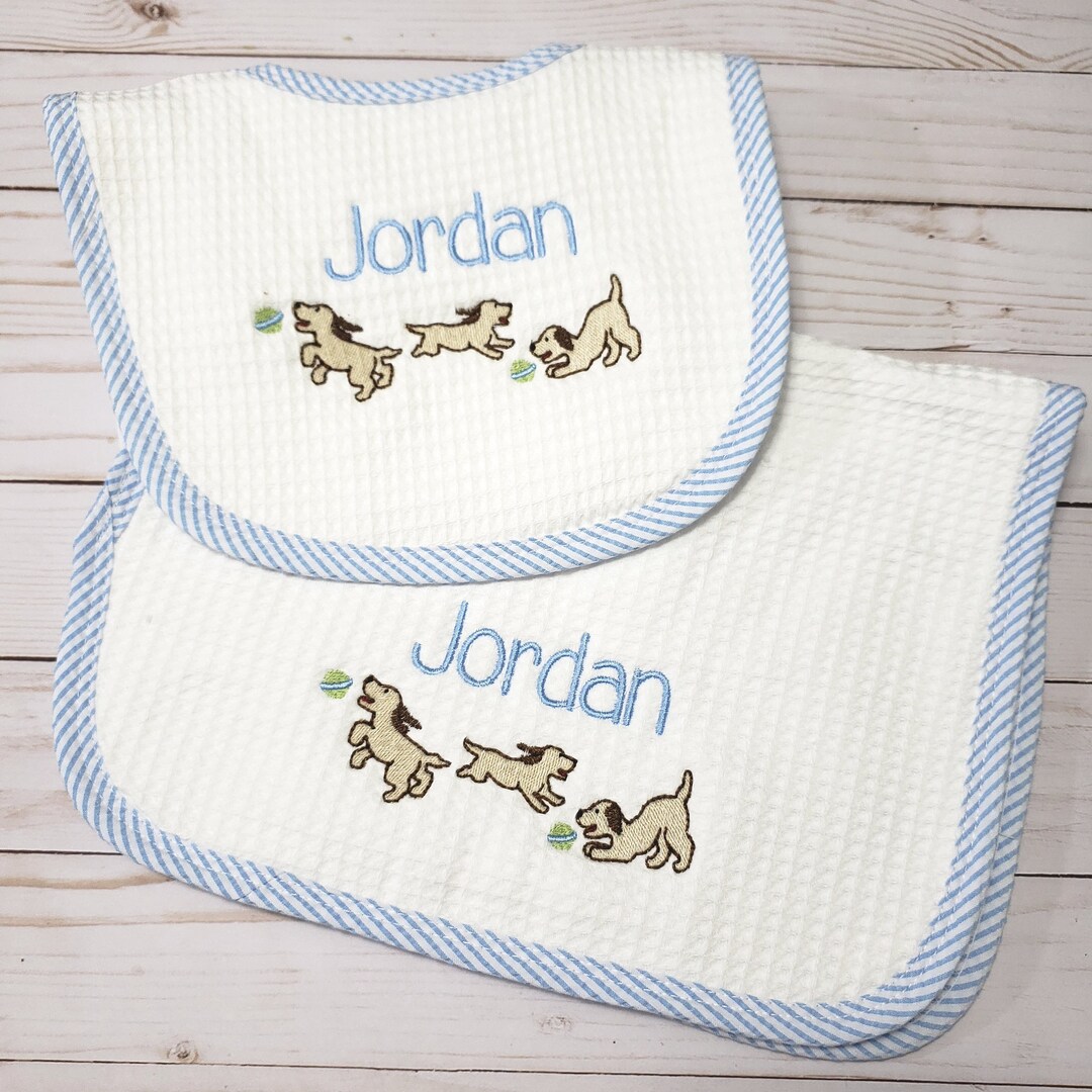 Puppy Basic Bib & Burp Boxed Set Pink