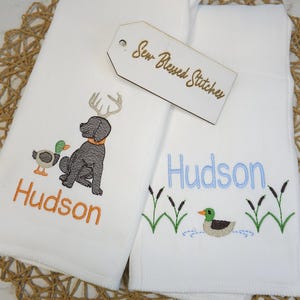 Personalized Monogram Boy Burp Cloth: Soft 6-Ply Diaper