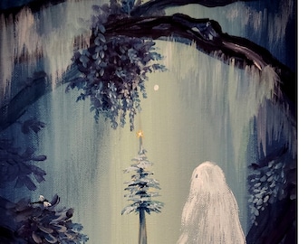 Booyancy on the Bayou - Holiday Spirit- Ghost painting - Print- 5-  April Alayne