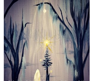 Booyancy on the Bayou - Holiday Spirit- Ghost painting - Print- 10-  April Alayne