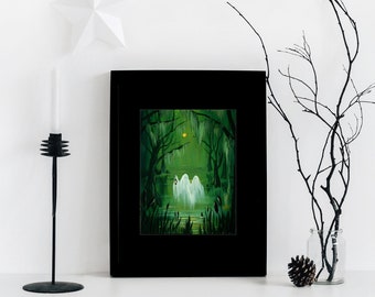 Buoyancy on the Bog - 9 - Ghost painting - Print-  April Alayne