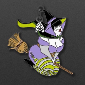 Limited Edition -Plumpette  Enamel Pin - Witchy - pin - April Alayne