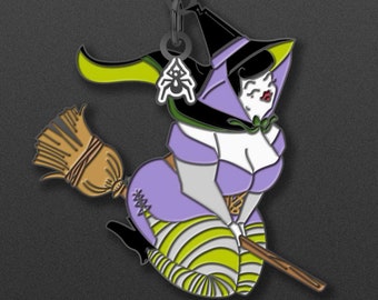 Limited Edition -Plumpette  Enamel Pin - Witchy - pin - April Alayne