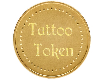 Tattoo Token - rights to use my work as personal tattoo- only- April Alayne