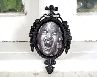 Vampire - Art - OOAK- Pencil - Halloween - April Alayne