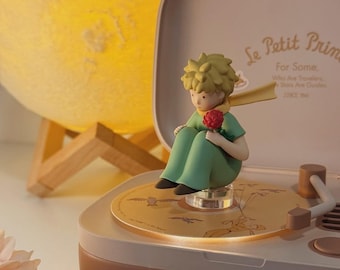 Altavoz Bluetooth personalizado con ilustración original del Principito: regalo estilo caja de música personalizada para niños, amantes de los libros y decoración de guardería.