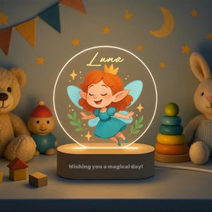 Custom Night Light with Name,Nursery Room Lamp,Christening Gift,Ballet Gift,Birthday Gift for Her,Baby Girl Light,Birthday Gifts for Kids