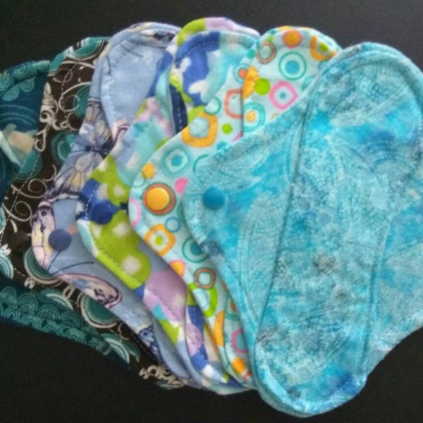 Limited Edition- Beautiful Blue; 5 cloth pantyliner