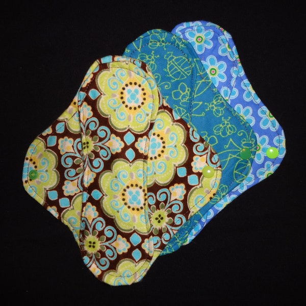 Set of Three (3) Custom Cloth Pantyliners