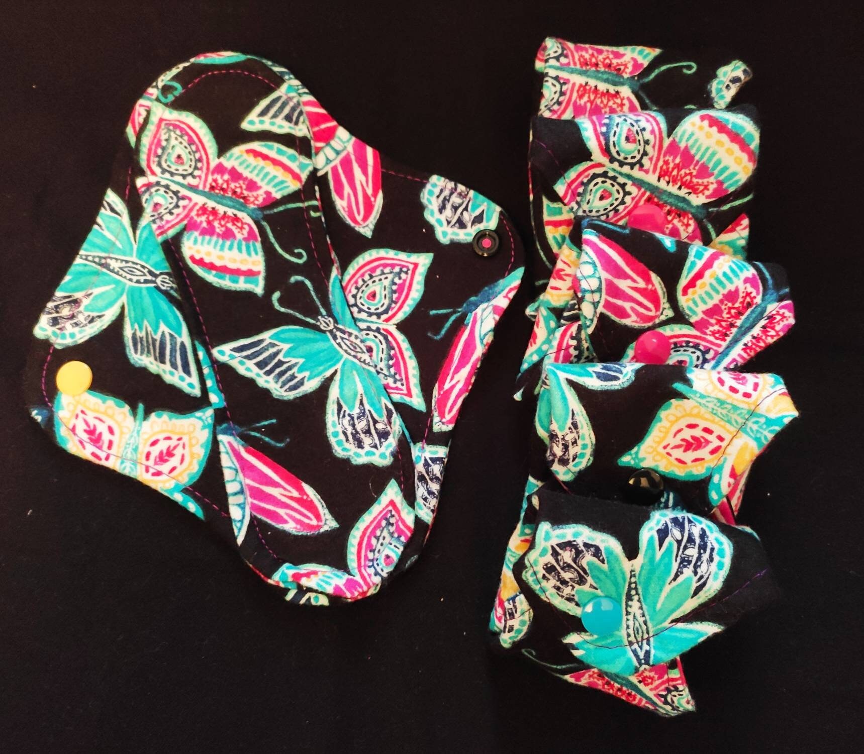 5 Bright Butterfly Cloth Panty liners Etsy