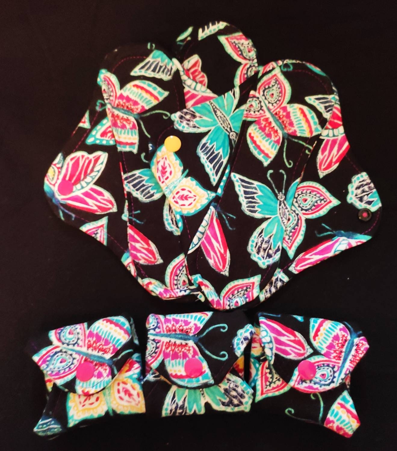 5 Bright Butterfly Cloth Panty liners Etsy