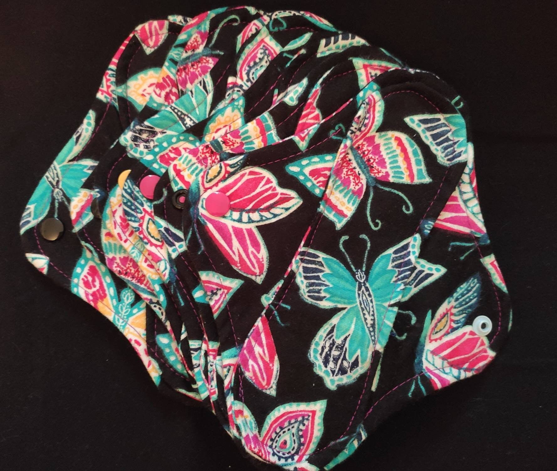 5 Bright Butterfly Cloth Panty liners Etsy