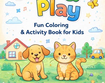 Color & Play for Kids Ages 4-8 | Printable Coloring Book PDF