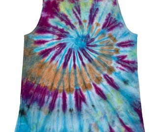 Handgeverfde tanktops voor dames | Unieke tie-dye | Maten variëren | Ripple & Rift