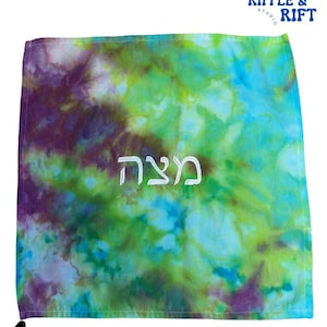 Hand-Dyed Passover Matzah Covers – Unique Tie-Dye Designs