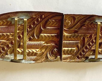 Vintage Motion East Textured Belt Gold Buckle Bead-like  display picture 2