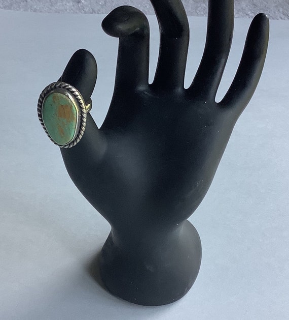Vintage southwest silver turquoise women’s state … - image 5