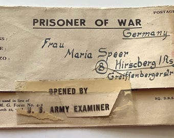 Stary niemiecki list jeńca wojennego z II wojny światowej. Armia USA zbadała go.
