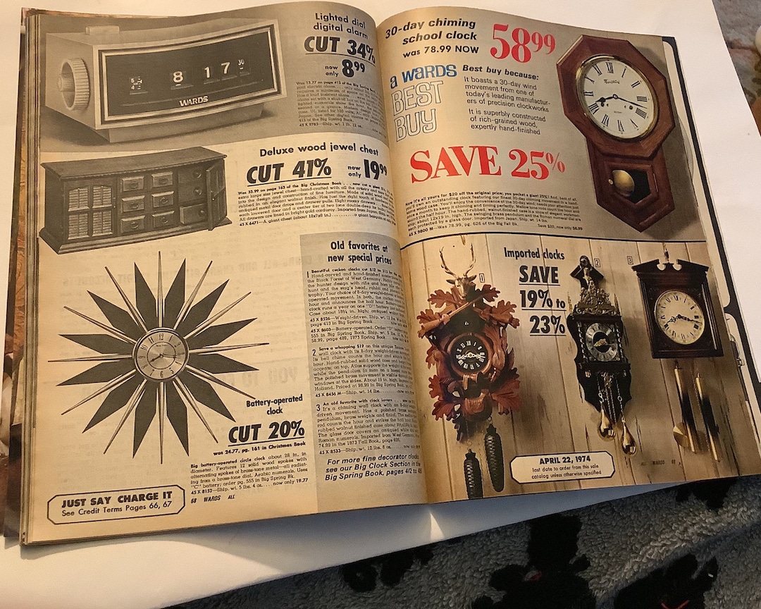 Vintage Mid Century Montgomery Wards Catalog Polyester, Carol Brady