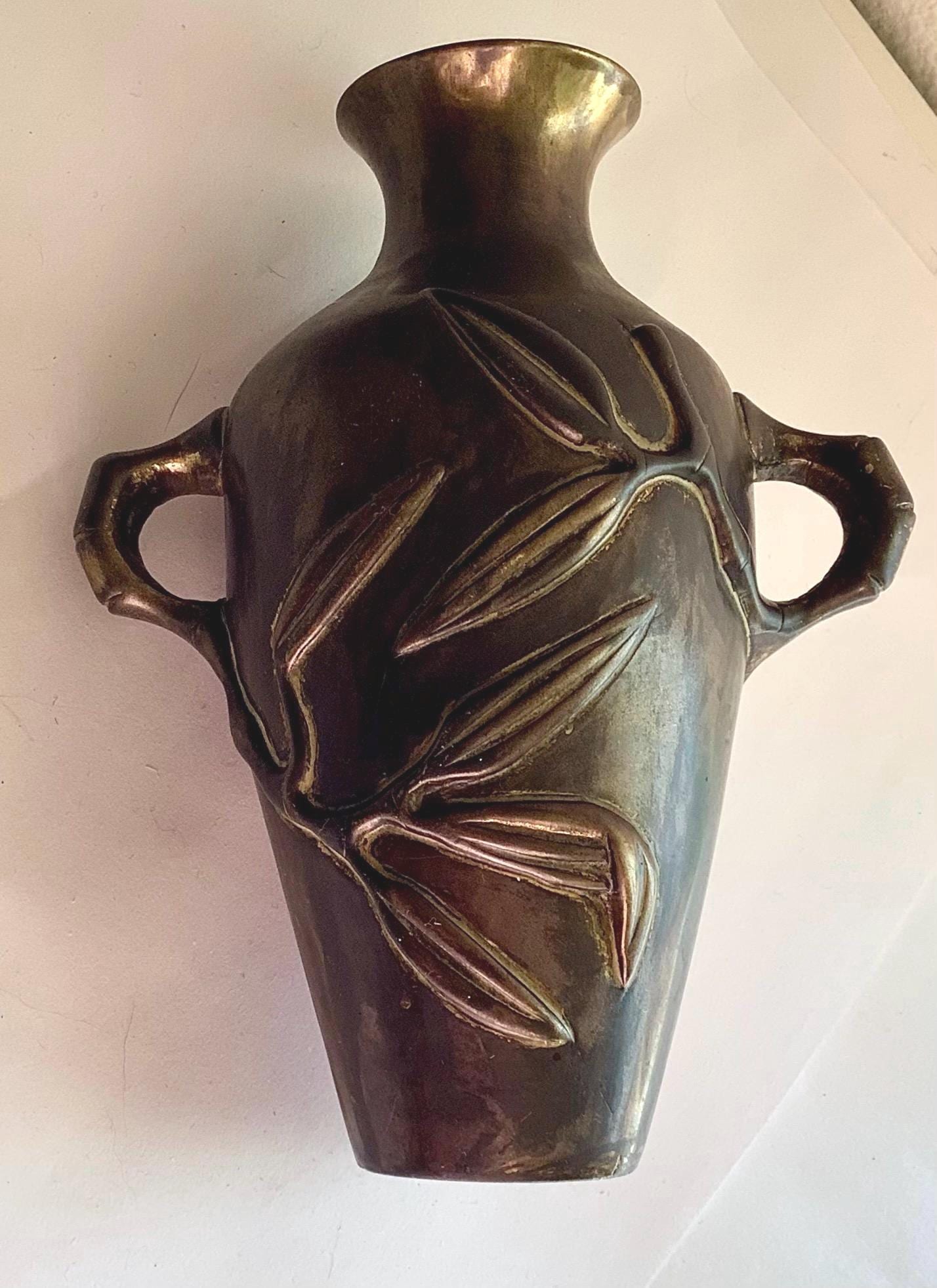Japanese Bronze Vase - Etsy