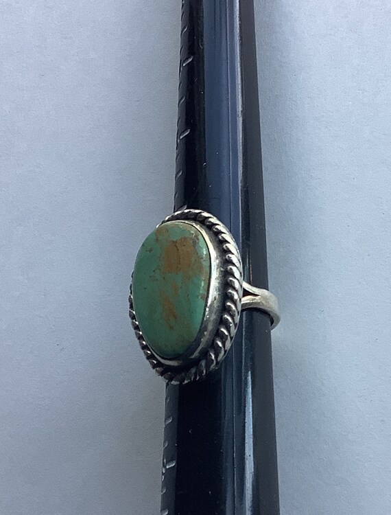 Vintage southwest silver turquoise women’s state … - image 6