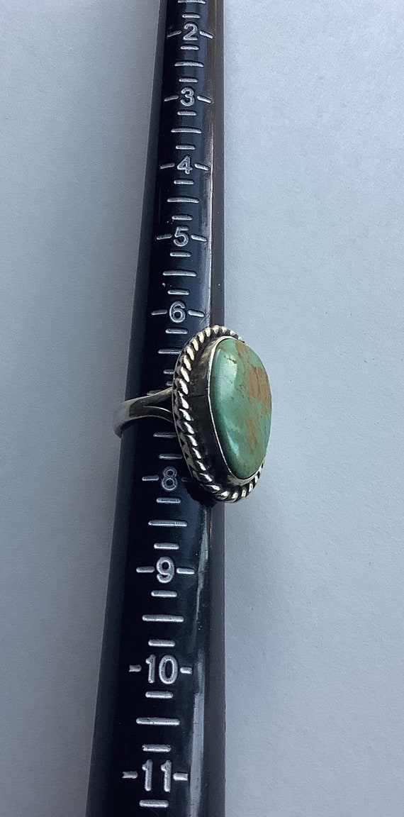 Vintage southwest silver turquoise women’s state … - image 3