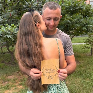 Memorable Proposal Will You Marry Me Wedding Personalized Gift Be My Wife Creative Idea Romantic Surprise For Her Him Wax Sealed Love Story