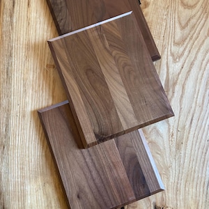 10&quot;x8&quot;x3/4&quot; Black Walnut Plaque – Perfect for Awards, Displays, Wall Hangings, or Custom Engraving and Craft Projects