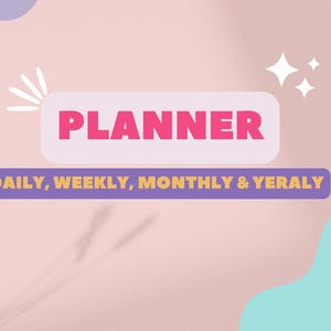 Work From Home - Daily Planner, Weekly Planner, Monthly Planner, Instant Download, A4/A5/Notebook Size