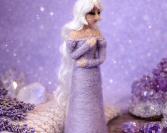 Lady Amalthea | Handmade Soft Sculpture | Needle Felted