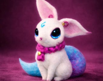 Kanmei Hushtail TFT - Handmade Fanart - Needle Felting Figure