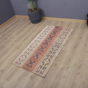 Home Decor Rug, Small Rug, 2x5 Turkish Rug, Hadwoven Rug, Home Rug,Boho Rug,Area Rug,Kids Rug,Anatolian Rug,2x5 Oushak Rug,Vintage Rug,27917