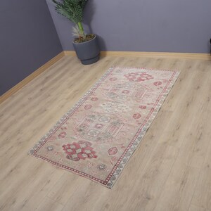Turkey Oushak Rug, Oushak Rug, Natural Rug,Colorful Rug,3x6 Rug,Kids Rug,Muted Rug,Pastel Rug,Soft Vintage Rug,Turkish Rug,Vintage Rug,29243
