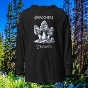 Morel Hunter Men&#39;s Hooded Long Sleeve Tee