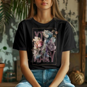 Außergewöhnliches Blumen T-Shirt, Botanischer Garten T-Shirt, Einzigartiges Blumen Shirt, Natur Liebhaber Geschenk, Sommer Blüte Top