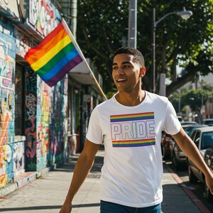 LGBTQ, Pride Unisex Tee, LGBTQ Rainbow Shirt, Gay Rights Gift, Equality Apparel, Love is Love Top