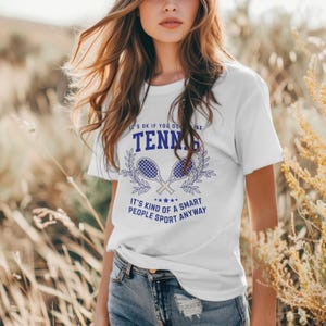 Funny Tennis Tee, Unisex Tee, Tennis Lover Gift, Smart People Sport Shirt, Tennis Player Tee, Tennis Fan Apparel