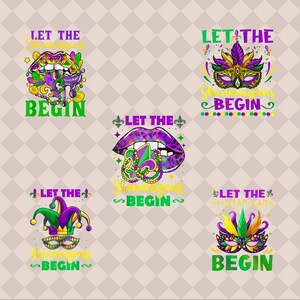 5+ Let The Shenanigans Begin Bundle Png, Mardi Gras Png, Coquette Mardi Gras Png, Mardi Beads Louisiana Festival Png, Fat Tuesday Png