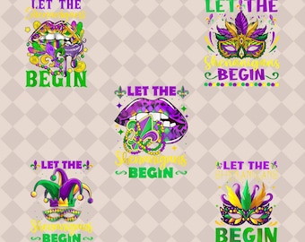 5+ Let The Shenanigans Begin Bundle Png, Mardi Gras Png, Coquette Mardi Gras Png, Mardi Beads Louisiana Festival Png, Fat Tuesday Png
