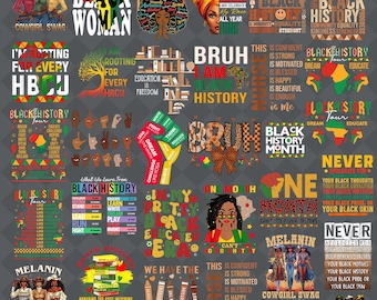 50+ Black History Month Png Bundle, Juneteenth Png Bundle, Black People, Black History Png, I'm Black History, Black History,Bundle Designs