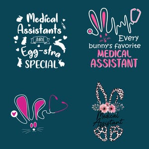 Easter Day Medical Assistant Png, Medical Assistant Easter Day Png, Easter Bunny Medical Assistant Png, Medical Assistant Eggstra Png