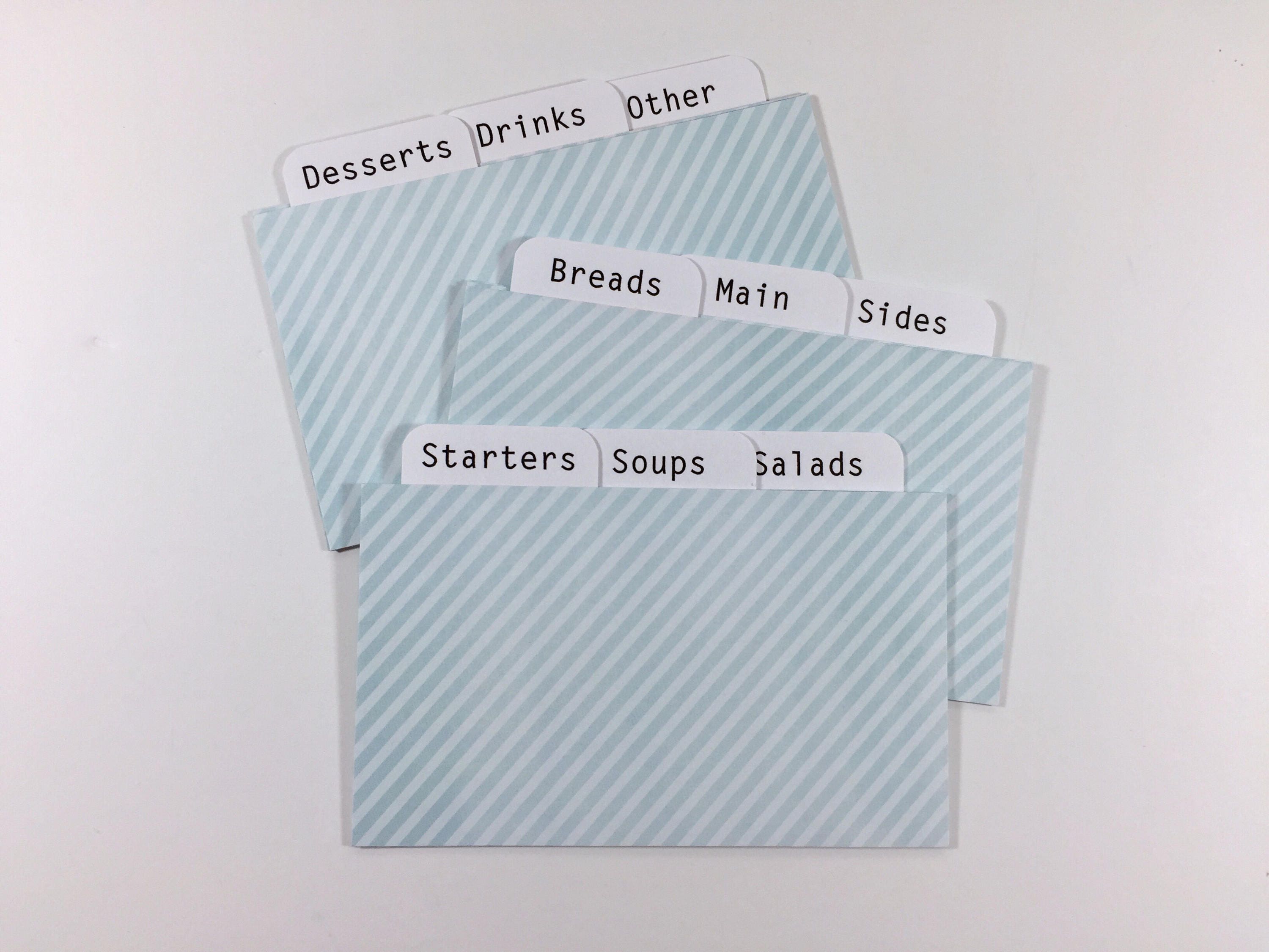 Peaks And Troughs 4x6 Recipe Card Dividers Free Printables