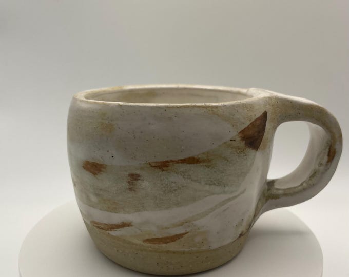 Artisan ceramic coffee/tea cup with handle