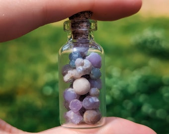 Small Grape Agate Bottle