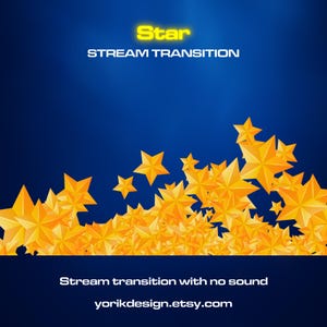 Animierter Sternenstrom Übergang: OBS/Twitch Stinger (WebM/MOV) (PDF-Anleitung