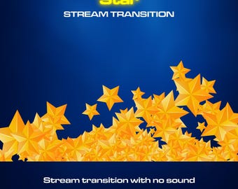 Transition en étoile | OBS Stinger | Transition de flux animé | Twitch Streamlabs Scènes Stinger | Transition Twitch